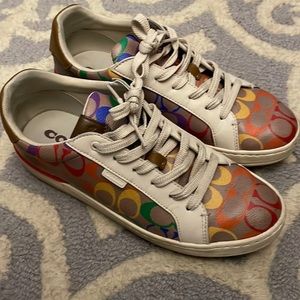 Coach authentic rainbow low top sneakers